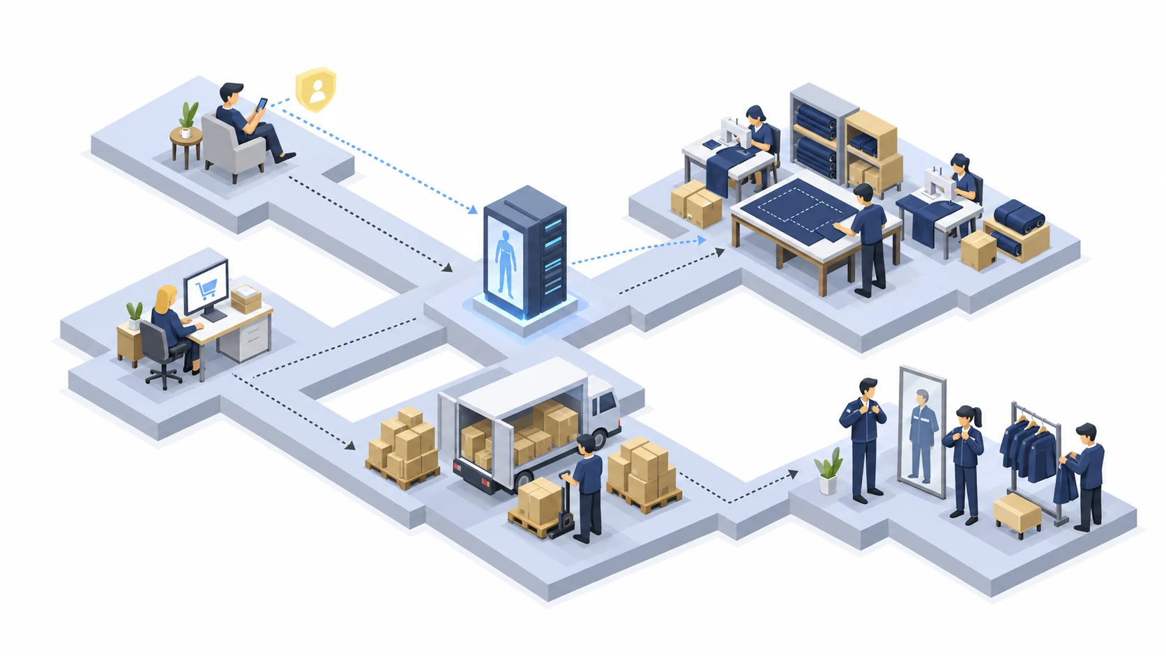 Proposed service overview · illustration of roles and handovers