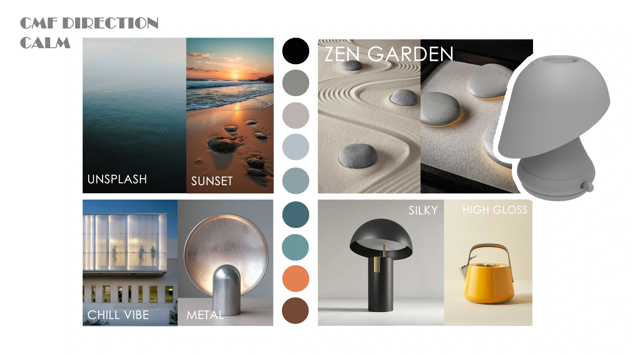 Mori colour, material and finish direction board