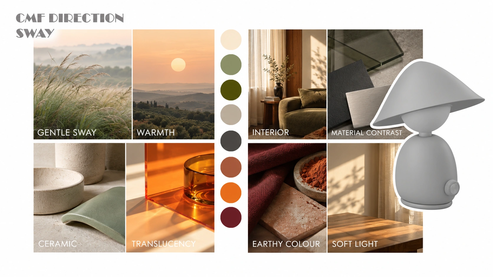 Sway colour, material and finish direction board