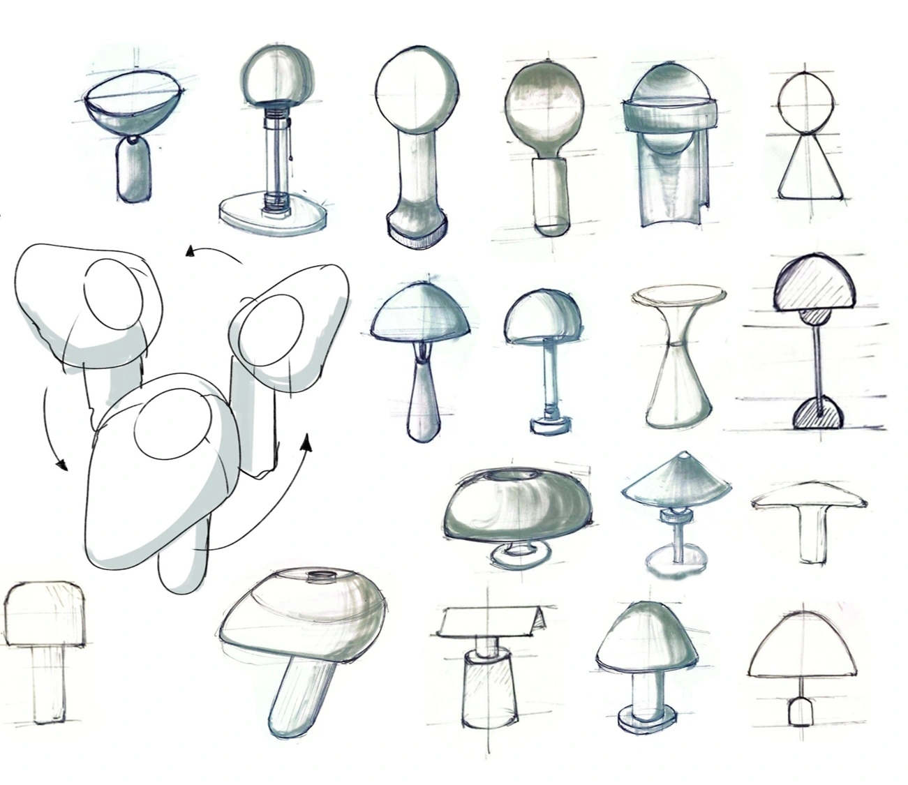 Globe, shade and pivot studies
