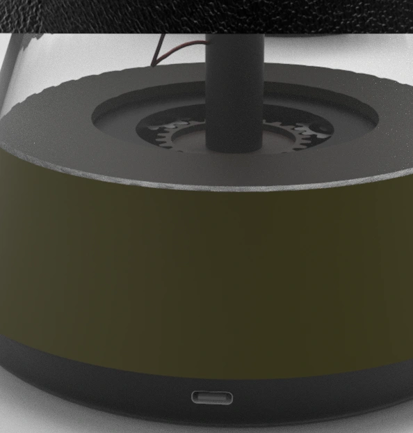 Halo Charging / a port in the base