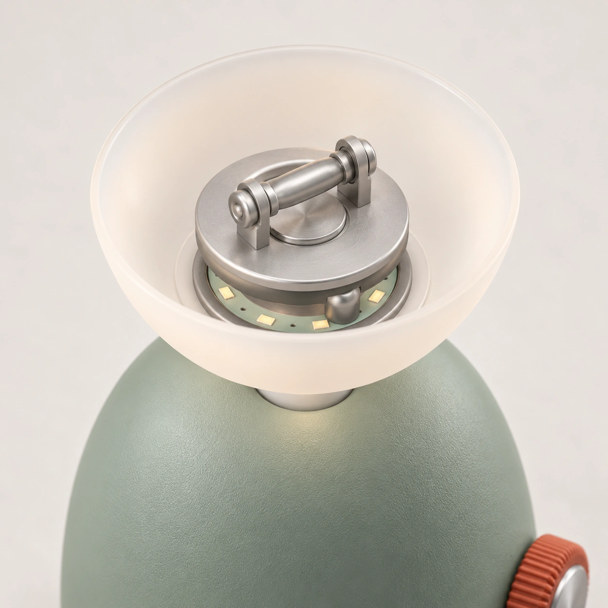 Sway Inside the head / pivot and light assembly