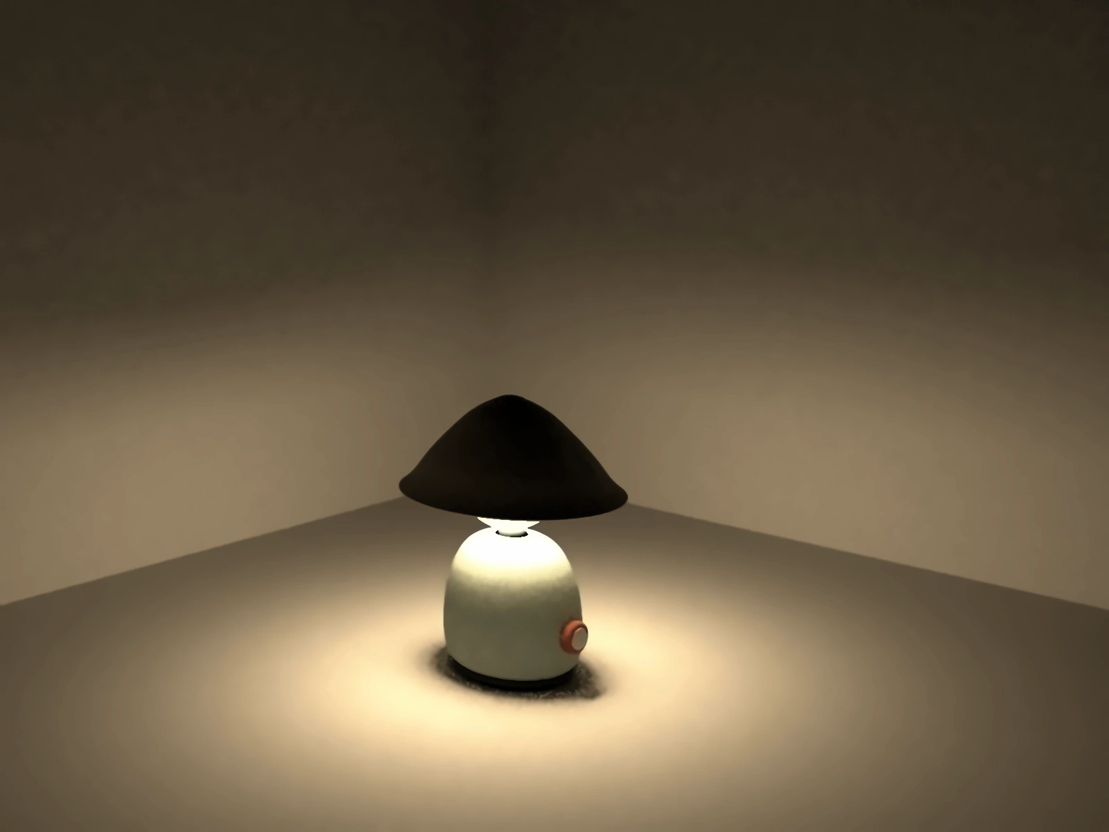 Simulated light with level shade